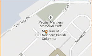 Museum Of Northern B C map thumbnail, 100 1st Ave E Prince Rupert BC V8J 1A